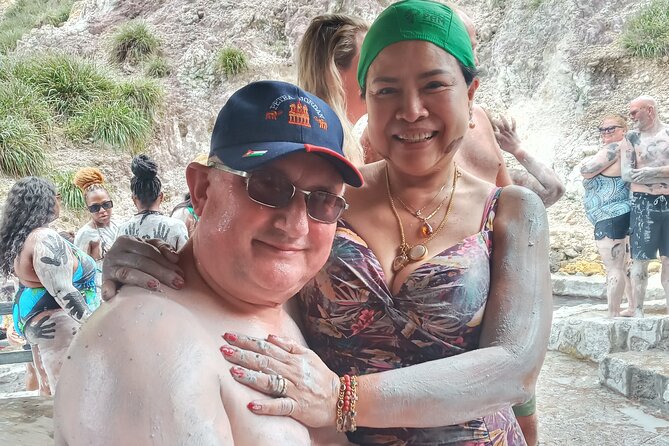 All Inclusive Tour Sulfur Mud Bath, waterfall,Beach & lunch break - Soufriere as the main event: Pitons, sulfur mud, waterfall, beach time