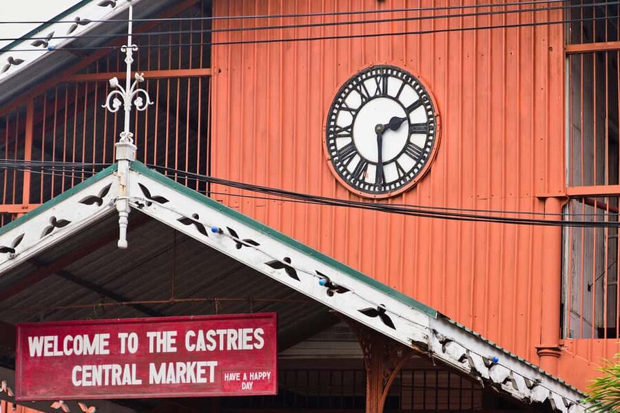 Castries: Guided City Architecture and Castries Market Tour - Pointe Seraphine and the Castries skyline, where the day actually starts