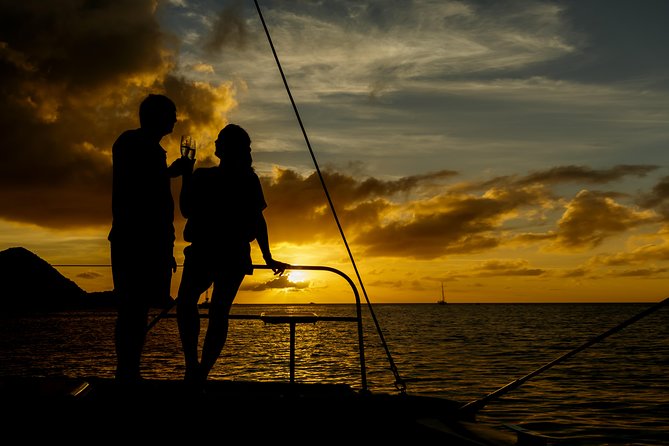 Cruise Sunset Party in Castries - Photo moments: deck time, steering, and quick stops for pictures