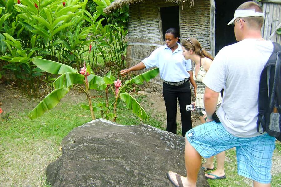 From Castries: Full-Day Catamaran Tour to Soufriere - Soufrière quarter, free time, and the guided warm-up
