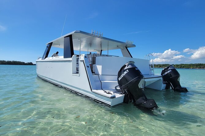 Half Day Private Power Cat Charter - Passing Pigeon Island National Park on the way out and back