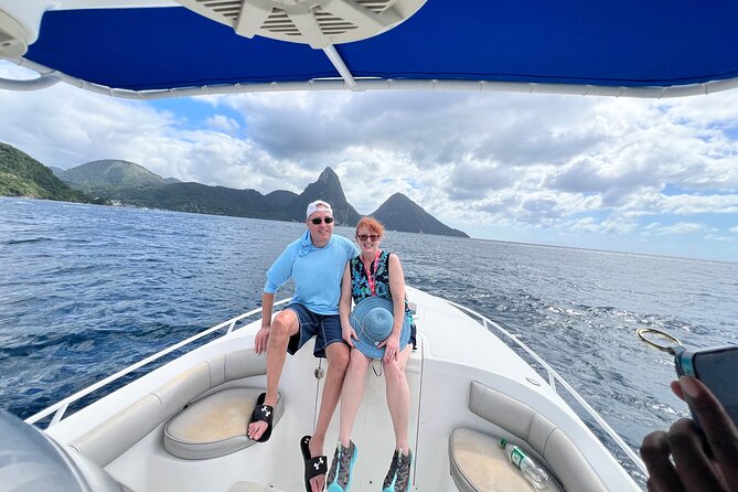 Private Boat Charter St. Lucia, boat tour to Soufriere. Full day - Marigot Bay: quick history orientation from the water