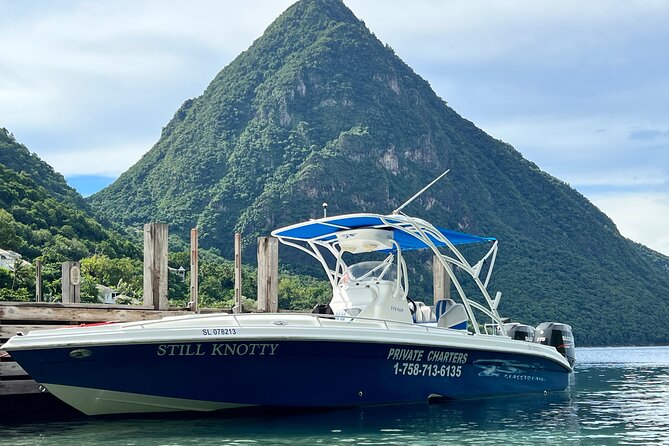 Private Boat Charter St. Lucia, boat tour to Soufriere. Half day. - Anse Chastanet Beach and Reef: black sand snorkeling at a protected site