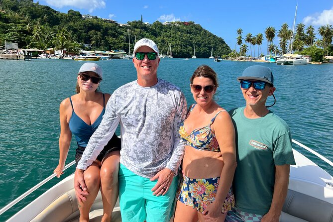 Private Boat Charter St. Lucia, boat tour to Soufriere. Half day. - Getting on board: pickup, flexible start times, and how the day flows