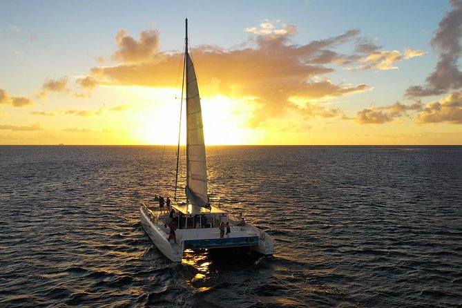 Private Catamaran Sunset Cruise from St Lucia for Up to 15 Guests - Open Bar, Rum Punch, and Finger Foods That Keep the Mood Up