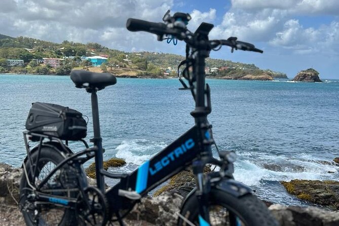 Private E-bike Tour in St. Lucia Northern - Rodney Bay Marina to Cas en Bas: beach time with trade winds