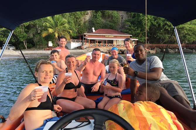 Private Full Day Charter: St Lucia Boat Tour to Soufriere - Soufriere on land: Sulphur Springs and the Piton Waterfall add-ons
