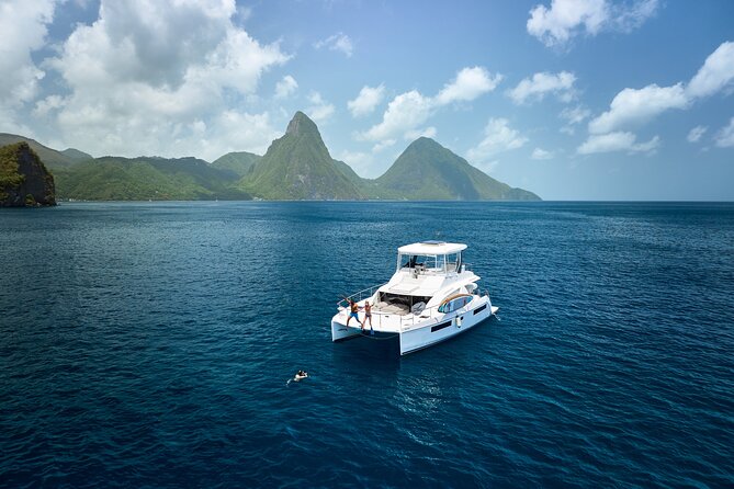 Private Full Day Luxury Catamaran Excursion - Marigot Bay cruising: photos and viewpoint context