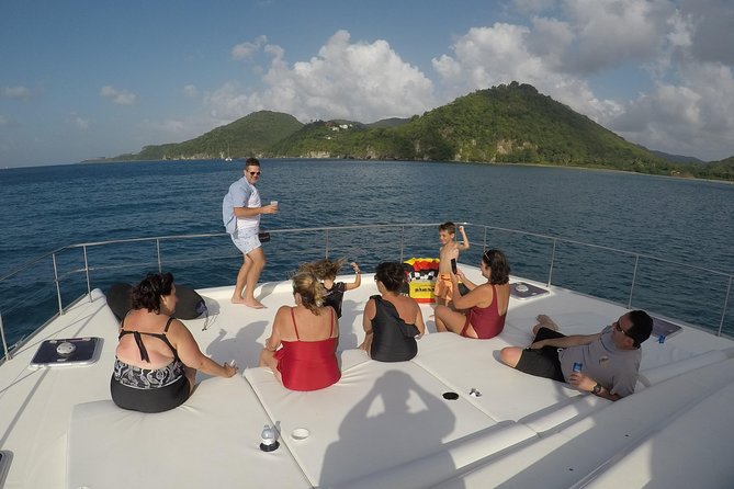 Private Luxury Catamaran Cruise in St. Lucia - Lady Anne, the 50ft power catamaran, and the comfort factor