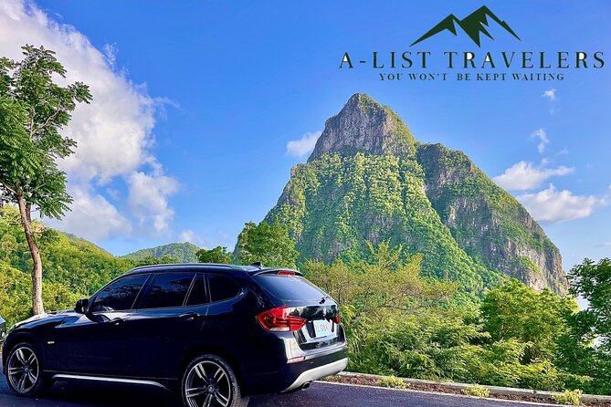 Private Luxury Round-Trip Transfer: Hewanorra International Airport - The complimentary beach bag: a nice start, with one timing note