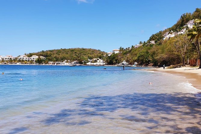 Saint Lucia Private North tour - Cap Estate’s Naked Fisherman Beach stop for a calmer reset
