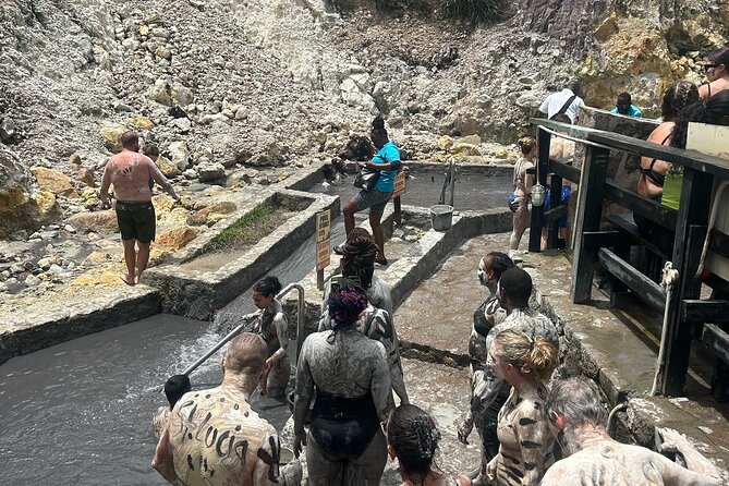 Soufriere Boat Tour Experience - Sulphur Springs hot springs and mud, in time to enjoy it