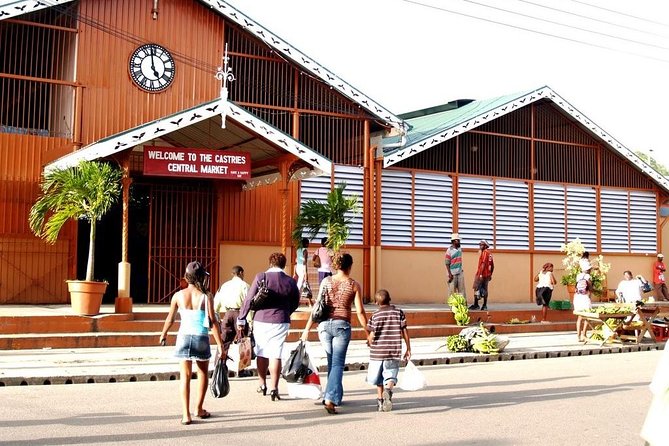 Soufriere Experience Tour - Soufriere on the west coast, mapped for real time