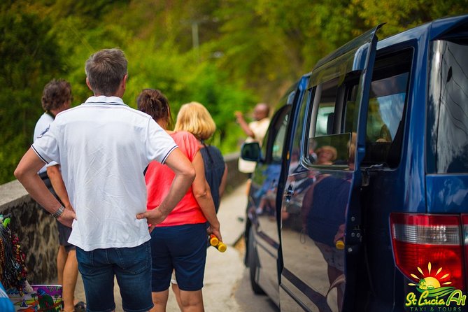 Soufriere Tour - Gems of the West - Stop 1: Soufriere Bay drive-through, the town “getting your bearings” moment