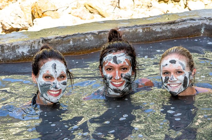 Soufriere Volcano Jeep Safari - Anse La Raye waterfall stop with a short walk and swim time