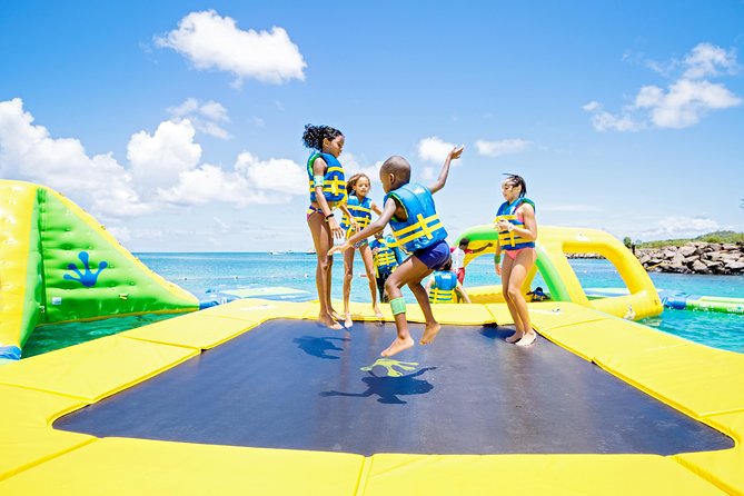 Splash Island Water Park in St Lucia - Your 5 hours of play on the inflatables