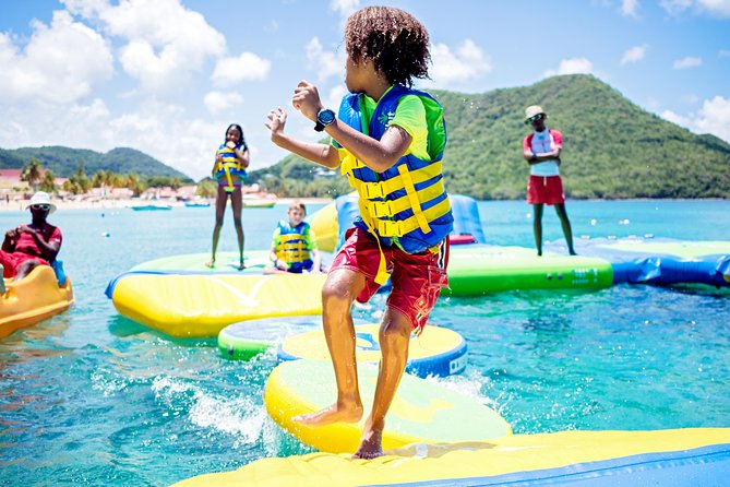 Splash Island Water Park in St Lucia - The beach break at Hi-Tide and the 10% discount