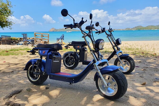 St.Lucia Beaches and Backroads Tour by Electric Big-Wheel Scooter - Gros Islet: fishing village rhythm and a quiet chapel
