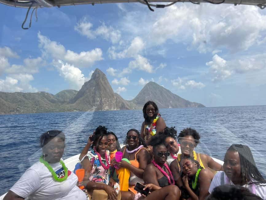 St. Lucia Caribbean: Sea and Land Excursion - Pitons along the coast, then Soufriere Quarter