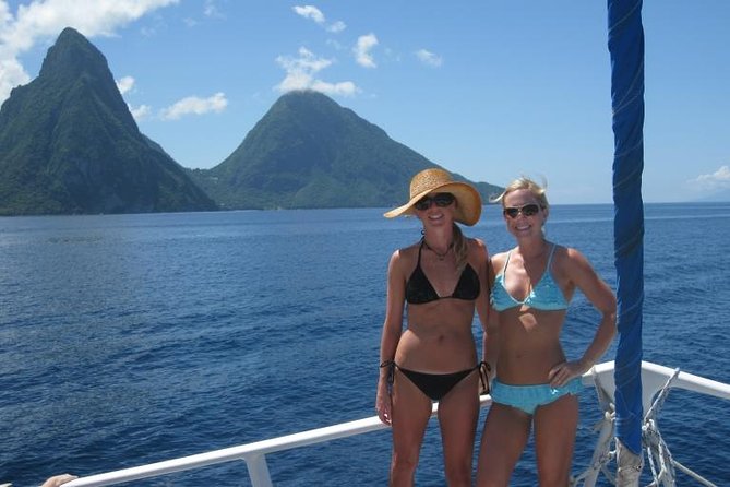 St Lucia Catamaran Day Sailing and Sightseeing Tour - Soufriere Bay Catamaran Sailing: Your Pitons Photo Moment