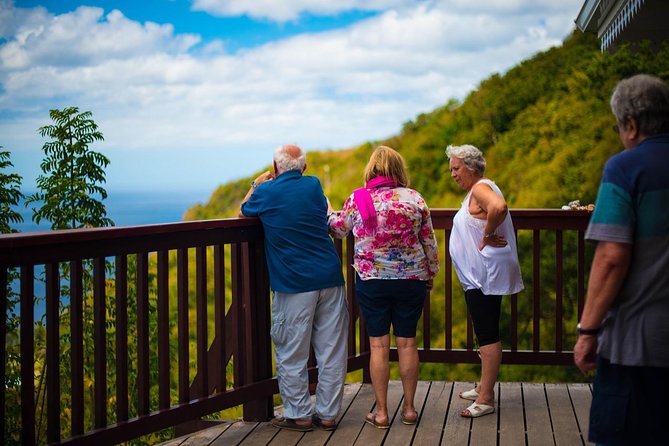 St Lucia Cruise Ship Excursion - Fishing village drive-by moments at Anse La Raye, plus Soufriere flavor