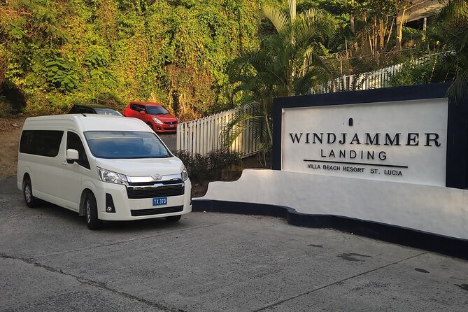 St. Lucia Private Airport Transfers - Meeting Augustus at the Airport, Name Sign Pickup and Round Trip Clarity