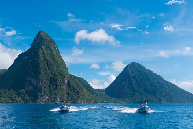 St. Lucia Speedboat and Power Snorkel From Castries - Pitons Stop: Views, Then Power Snorkel at the Best Pace