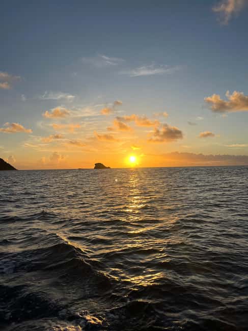 St. Lucia: Sunset Cruise, best way to end a day in paradise - Rodney Bay to open water: how the cruise starts your evening