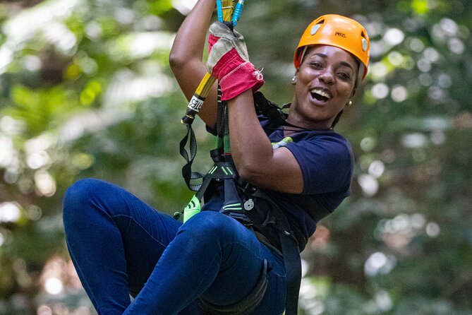 St Lucia Ultimate 3: Aerial Tram, Zipline and Hiking at Rainforest Adventures - Orientation, gearing up, and training line